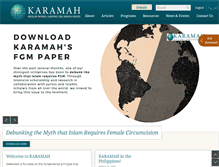 Tablet Screenshot of karamah.org